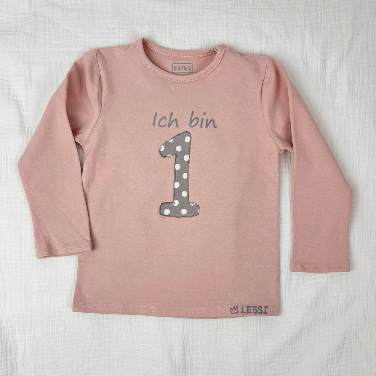 Shirt Altrosa / Punkte
