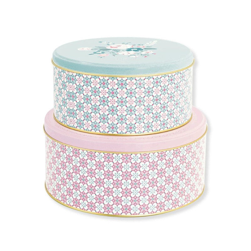 GreenGate Blechdosen  Gwen Pale Pink – 2er-Set