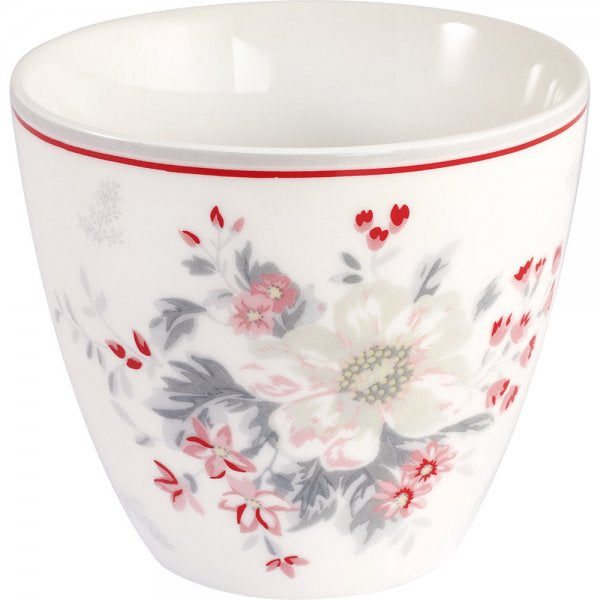 Latte cup Becher Abella white