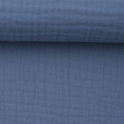Musselin / Double Gauze – Rauchblau