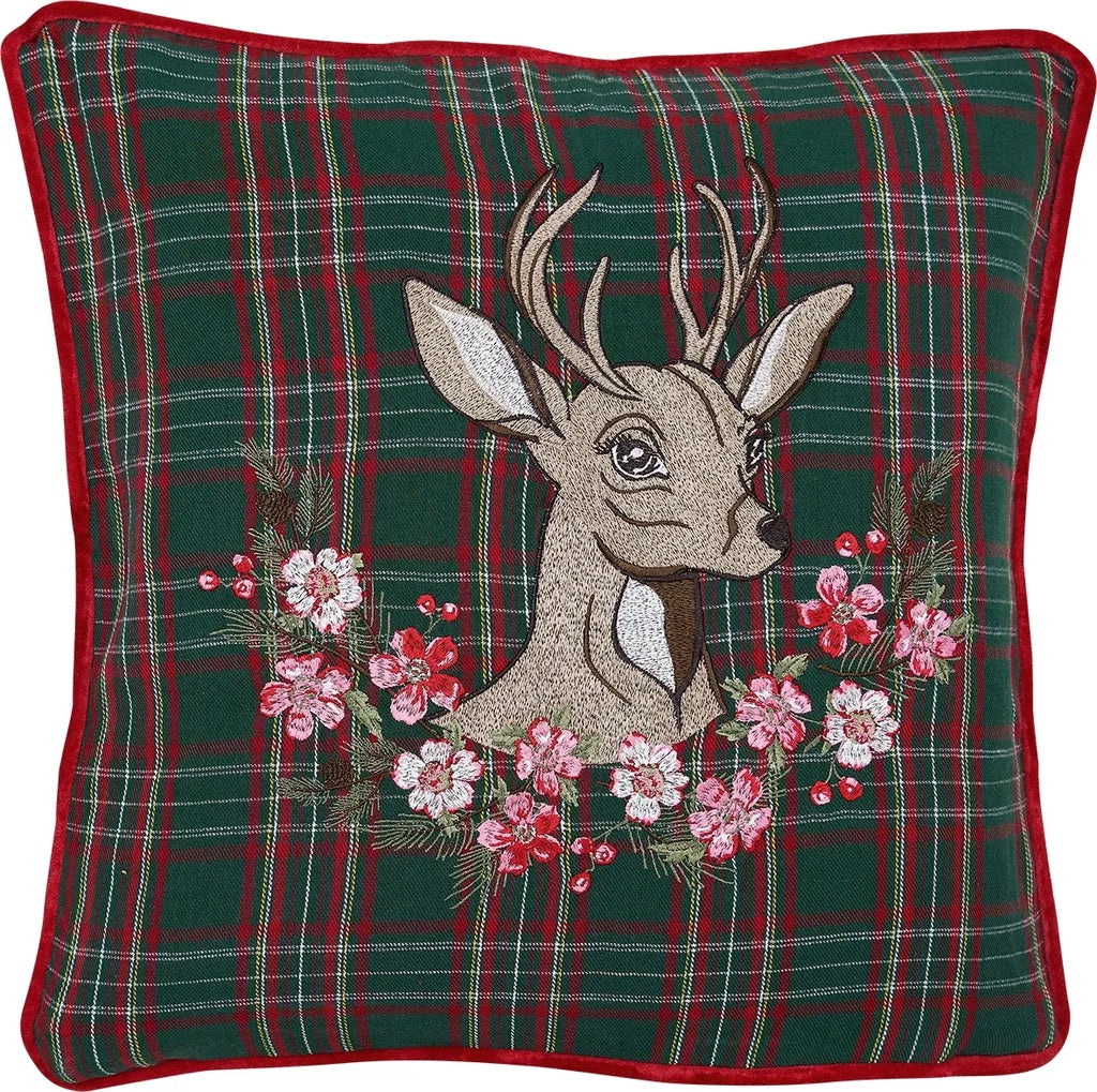 Greengate Kissenbezug Dagmar Deer Green