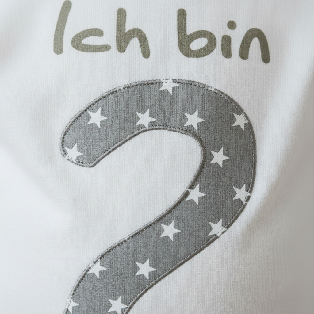 Shirt Weiß / Grau Sterne