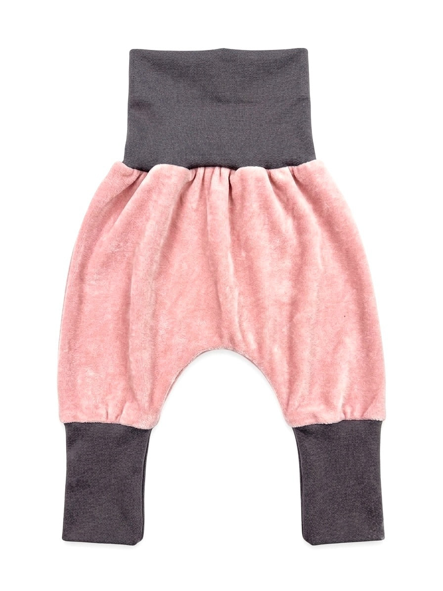 Mitwachsende Bio-Nicki-Babyhose altrosa