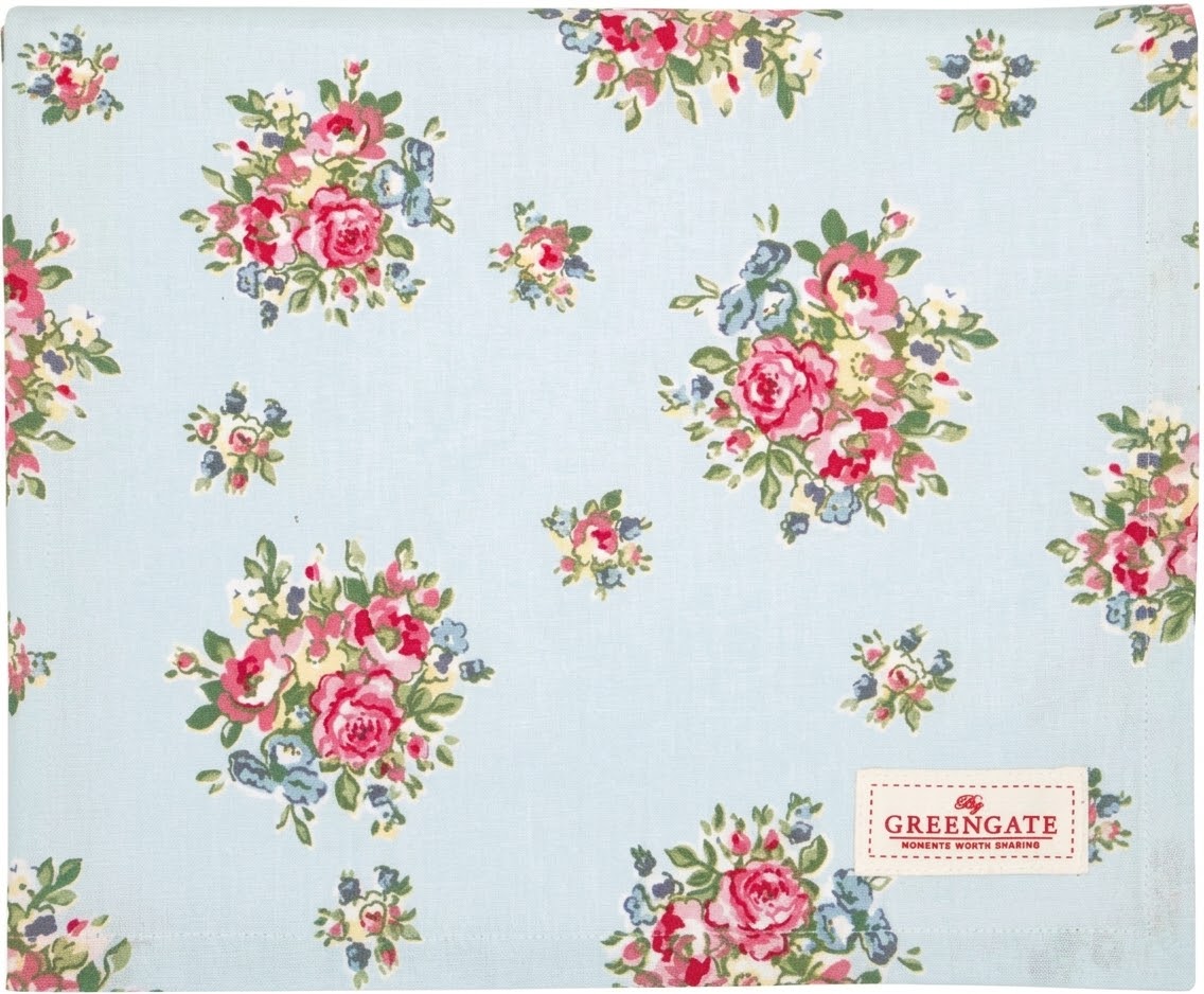 GreenGate Tischdecke Franka Pale Blue (130 x 170 cm)