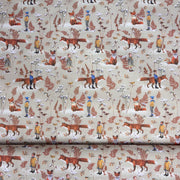Baumwollstoff „Fuchs & Waldkinder“