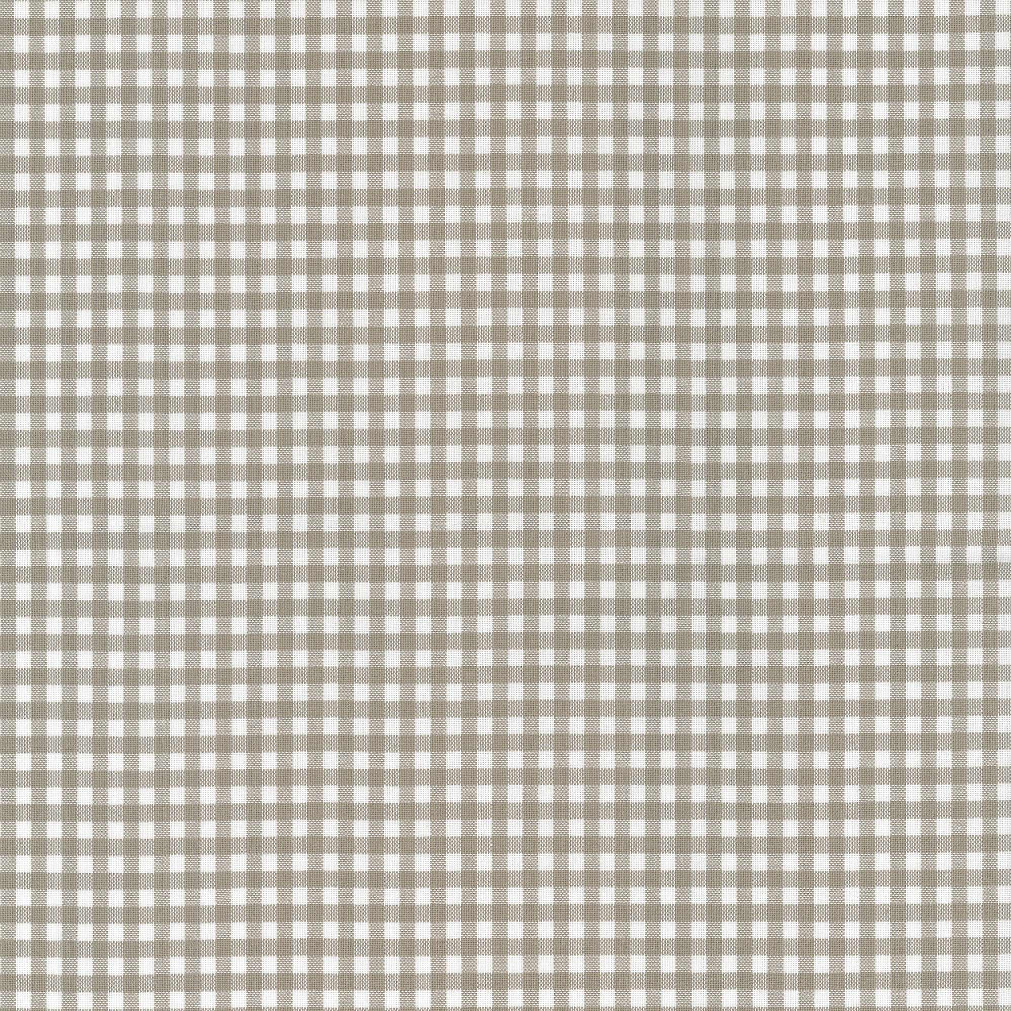 Baumwollstoff Gent Karo Taupe