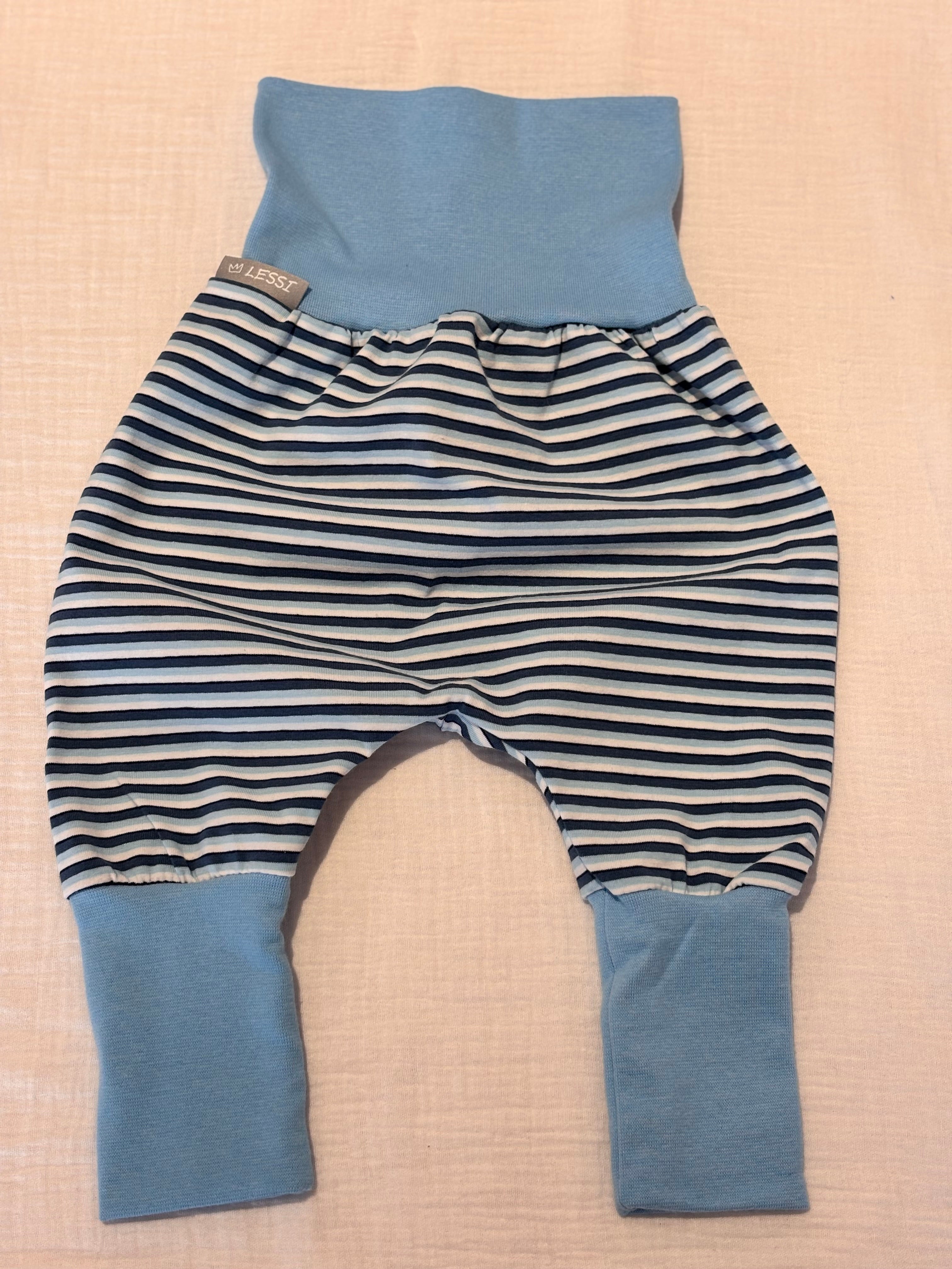 Hose zum Mitwachsen Streifen Blau/Blau
