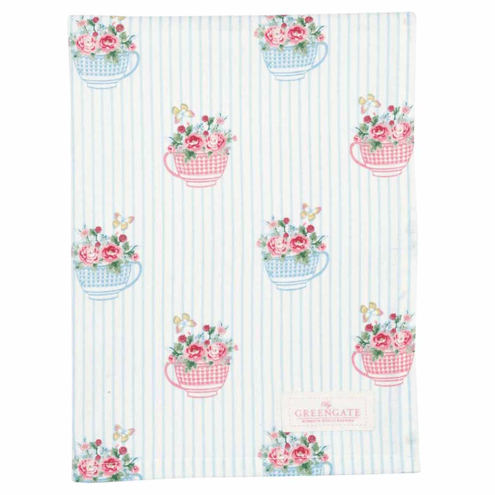 Geschirrtuch Alma flowers white