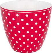Latte cup Becher Dotty Red