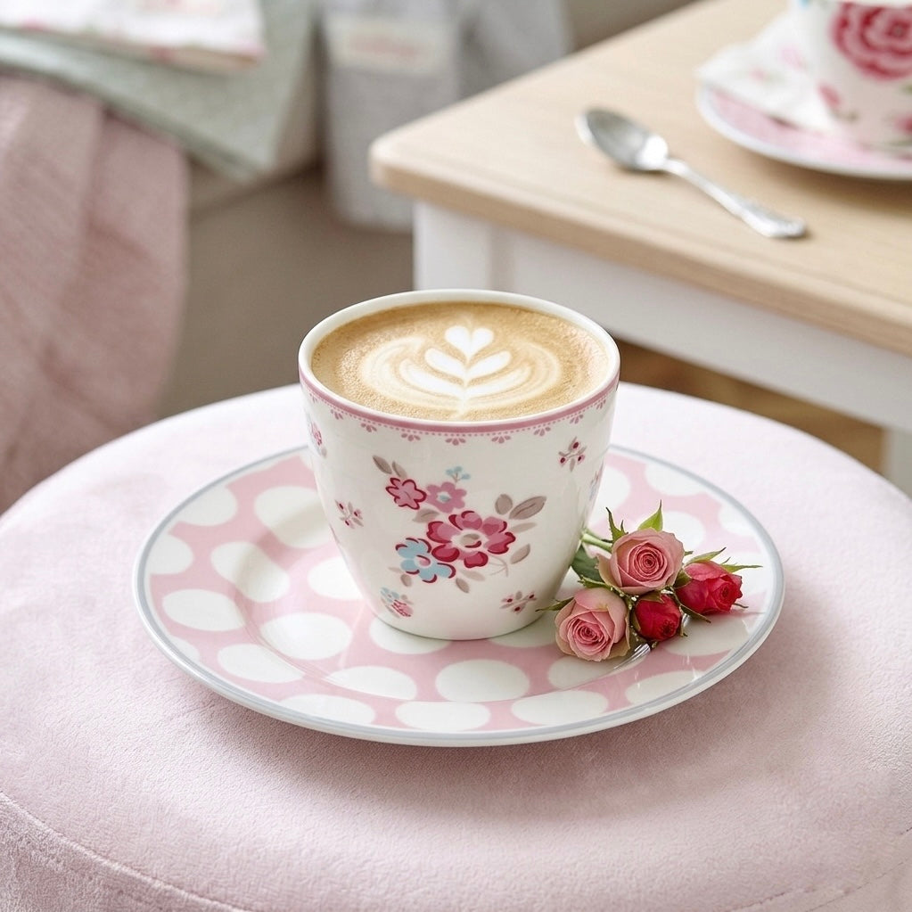 Latte cup Becher Elba white