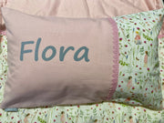 Namenskissen Velour Elfen Rosa