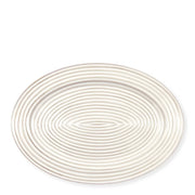 Servierplatte Oval Dunes White
