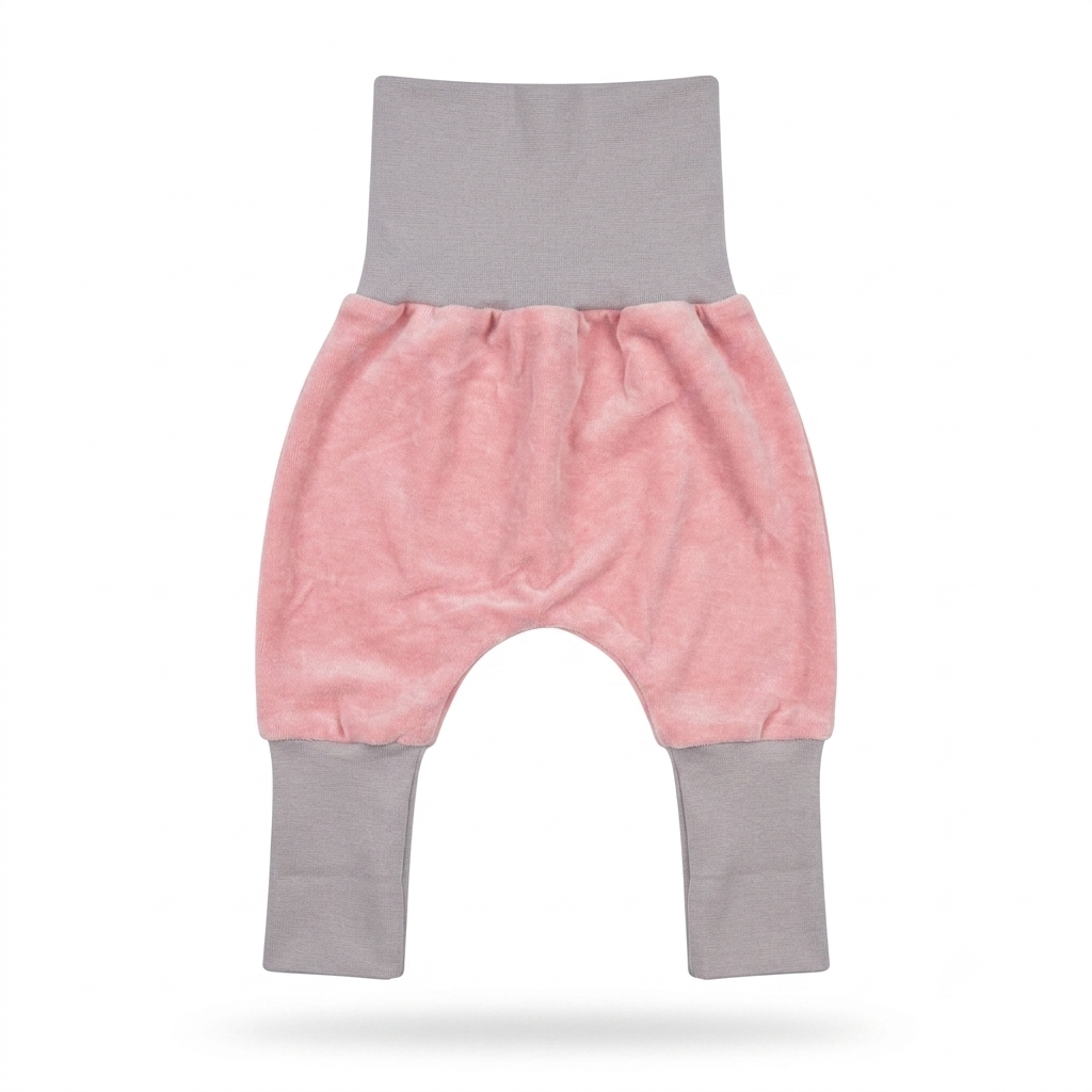 Mitwachsende Bio-Nicki-Babyhose altrosa