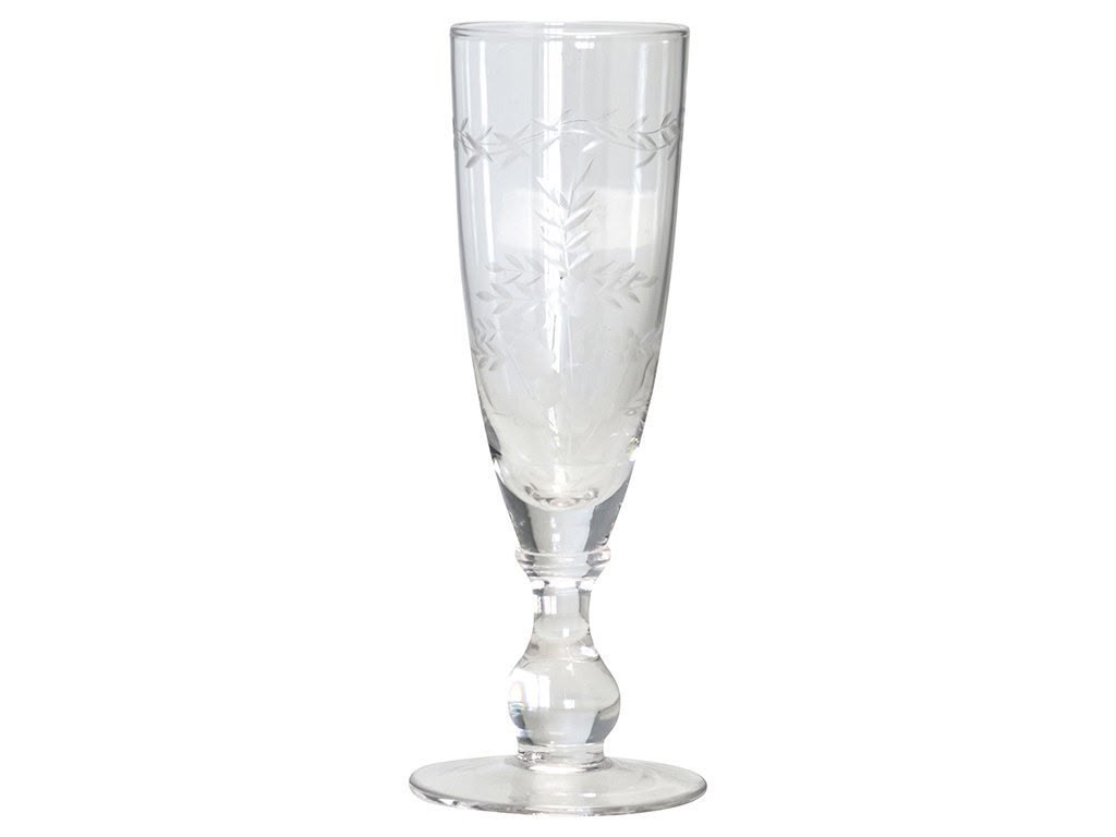 Weinglas / Sektglas mit Schliff