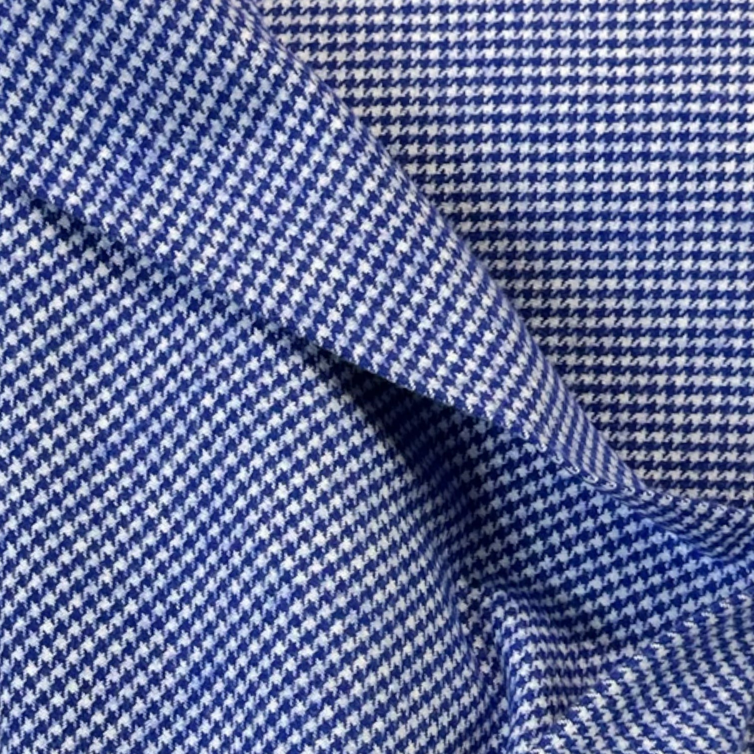 Baumwollstoff Cobalt - Flanell Vichy