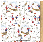 Baumwollstoff Winterwichtel & Schneezauber