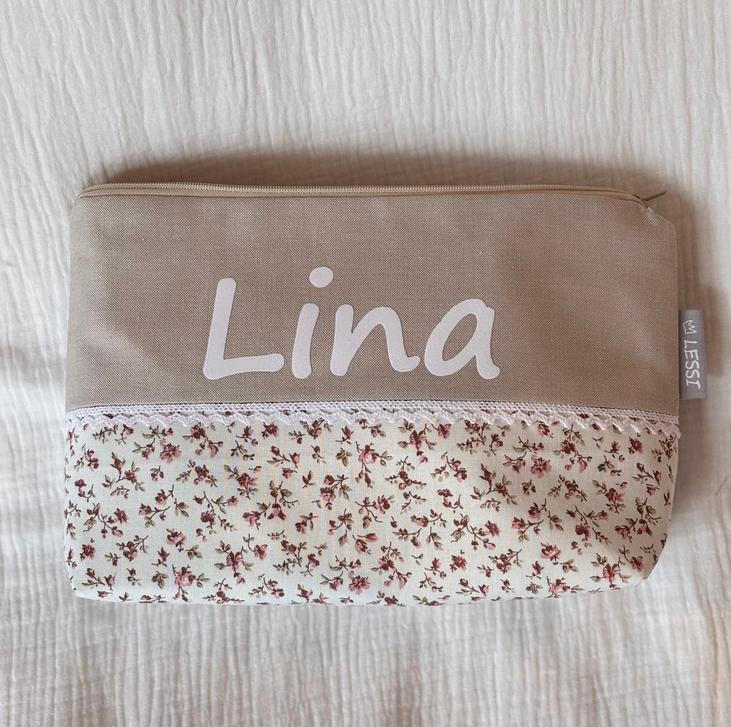 Kultur - Windeltasche Blumenwiese / Beige