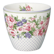 Latte cup Becher Rose white