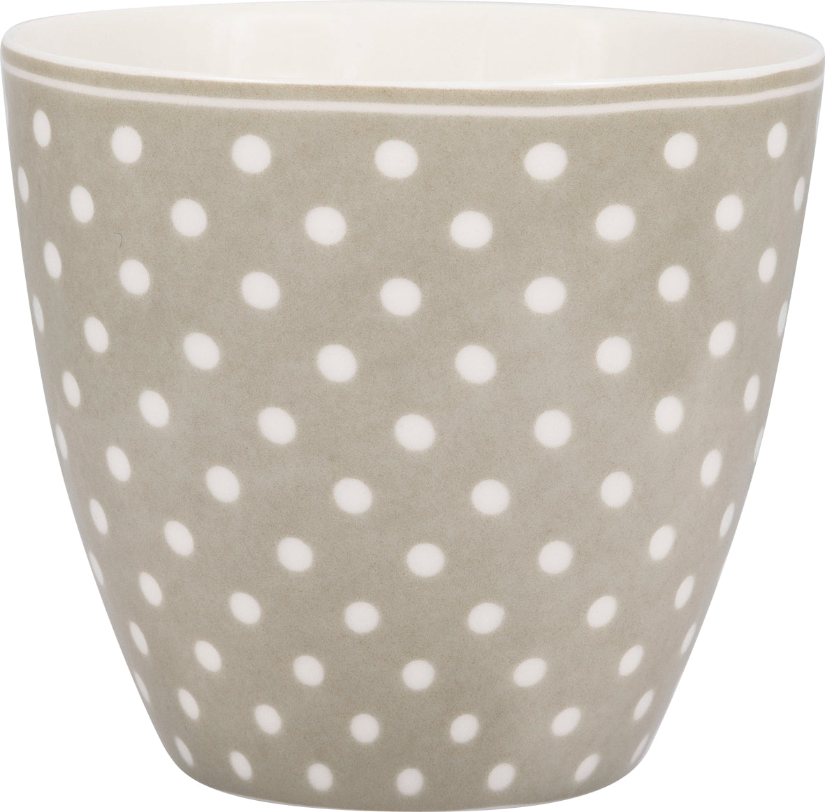 Latte cup Becher Dotty beige