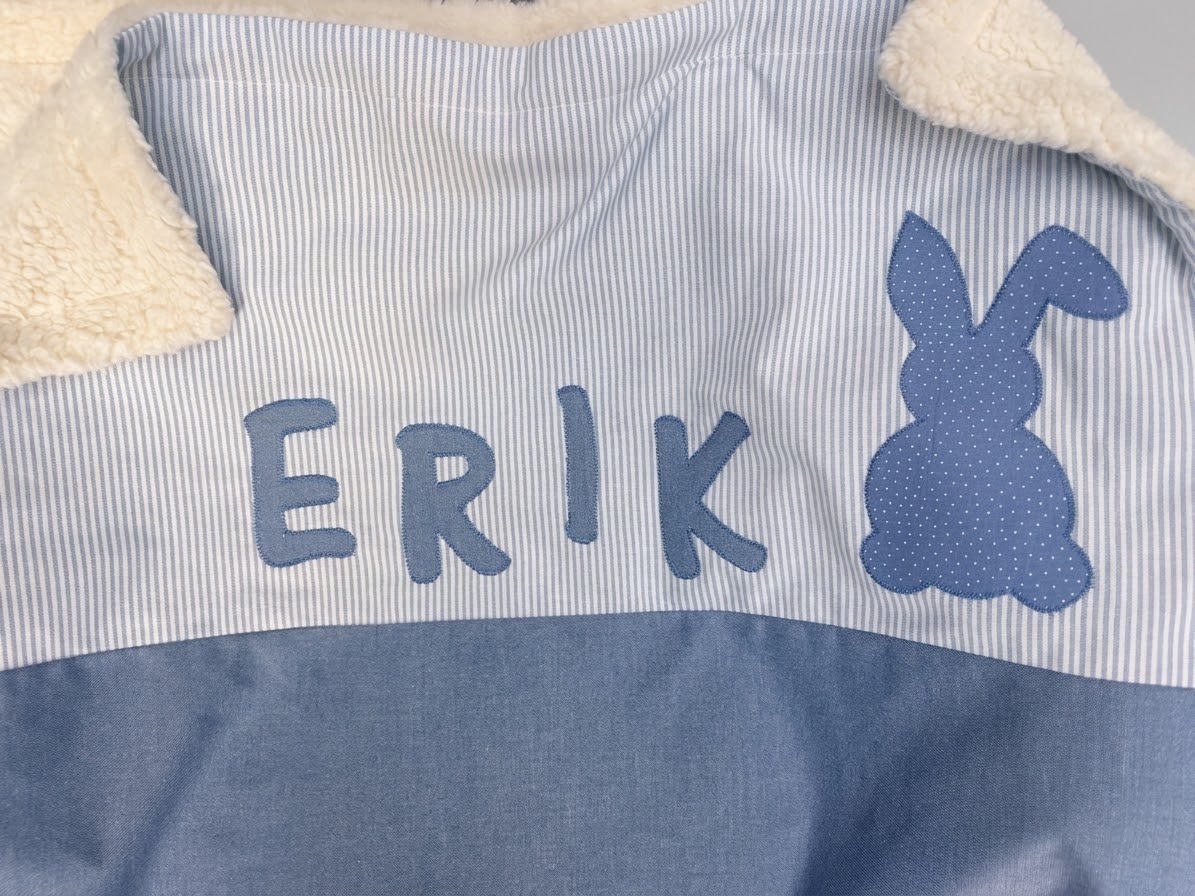 Decke Westfalenstoffe Hase Blau