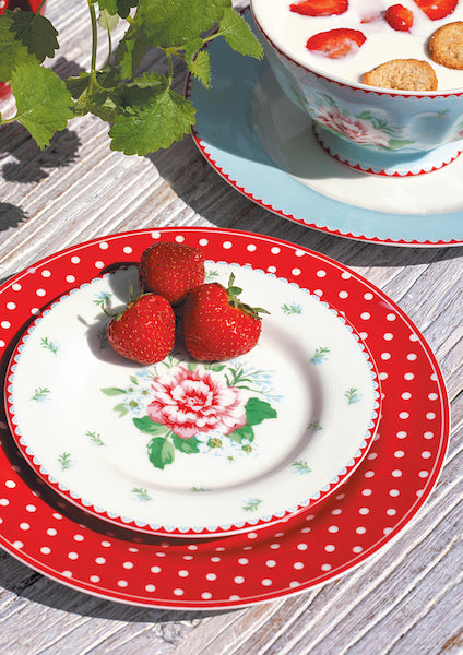 Latte cup Becher Dotty Red