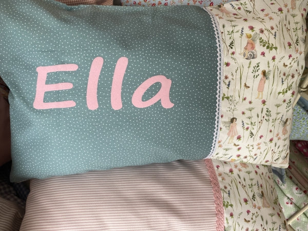 Namenskissen Velour Elfen Grũn