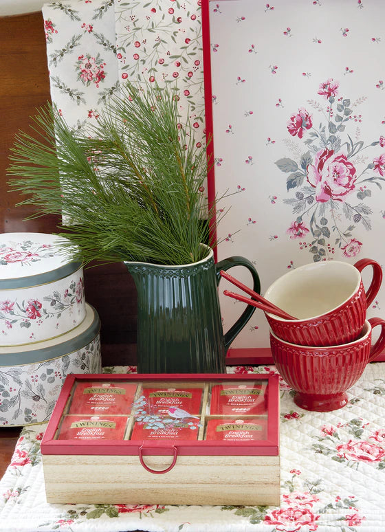 GreenGate Blechdosen Dagmar Check Green – 2er-Set