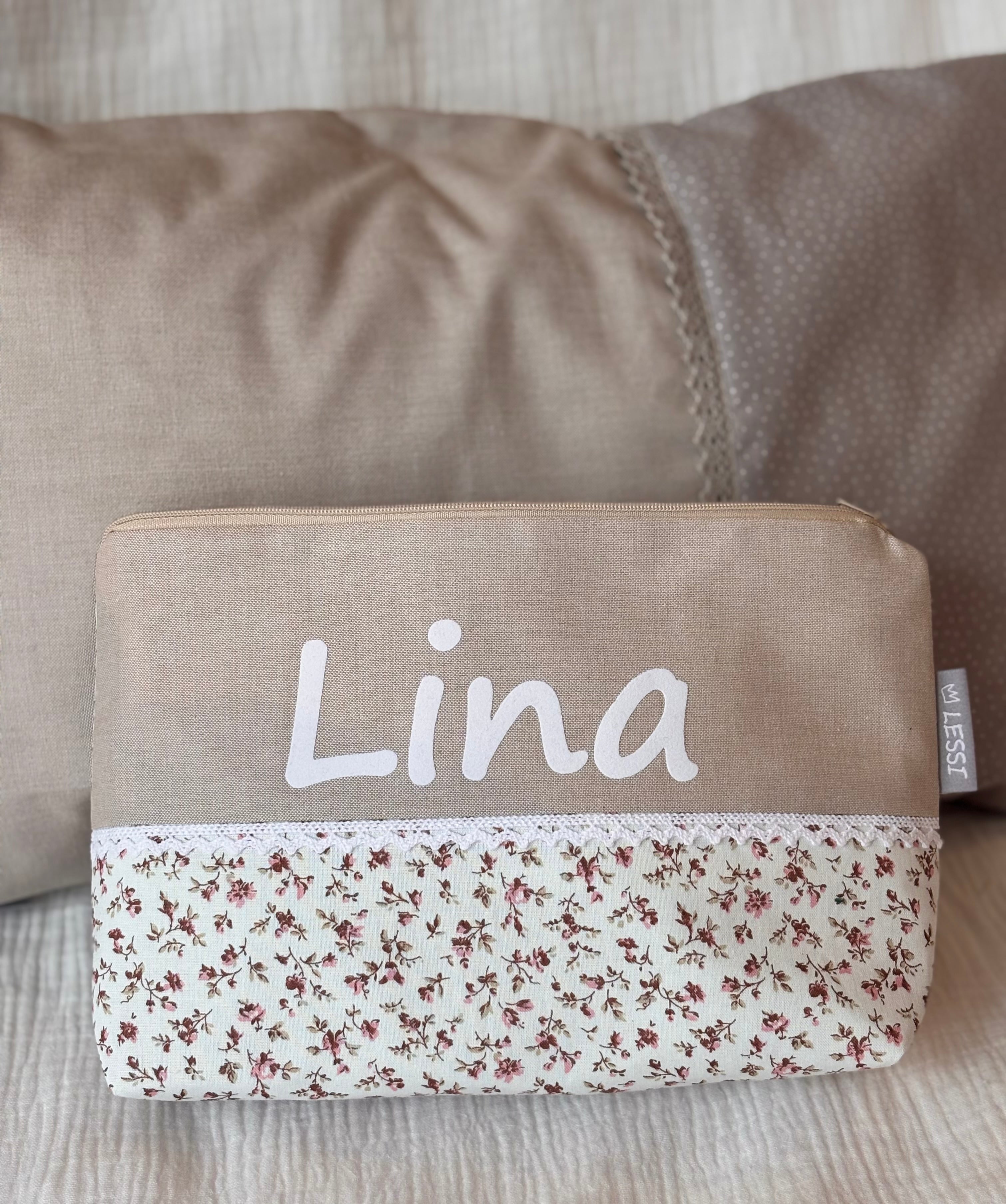 Kultur - Windeltasche Blumenwiese / Beige