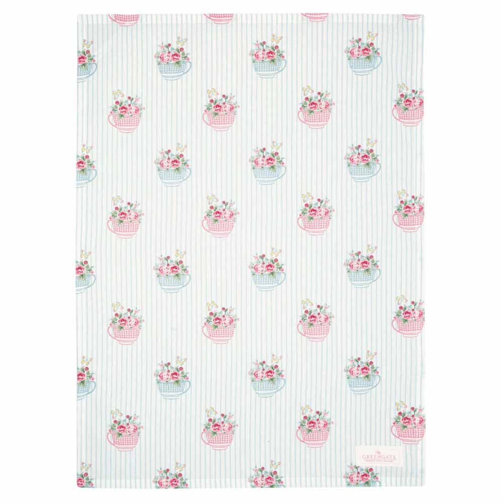 Geschirrtuch Alma flowers white