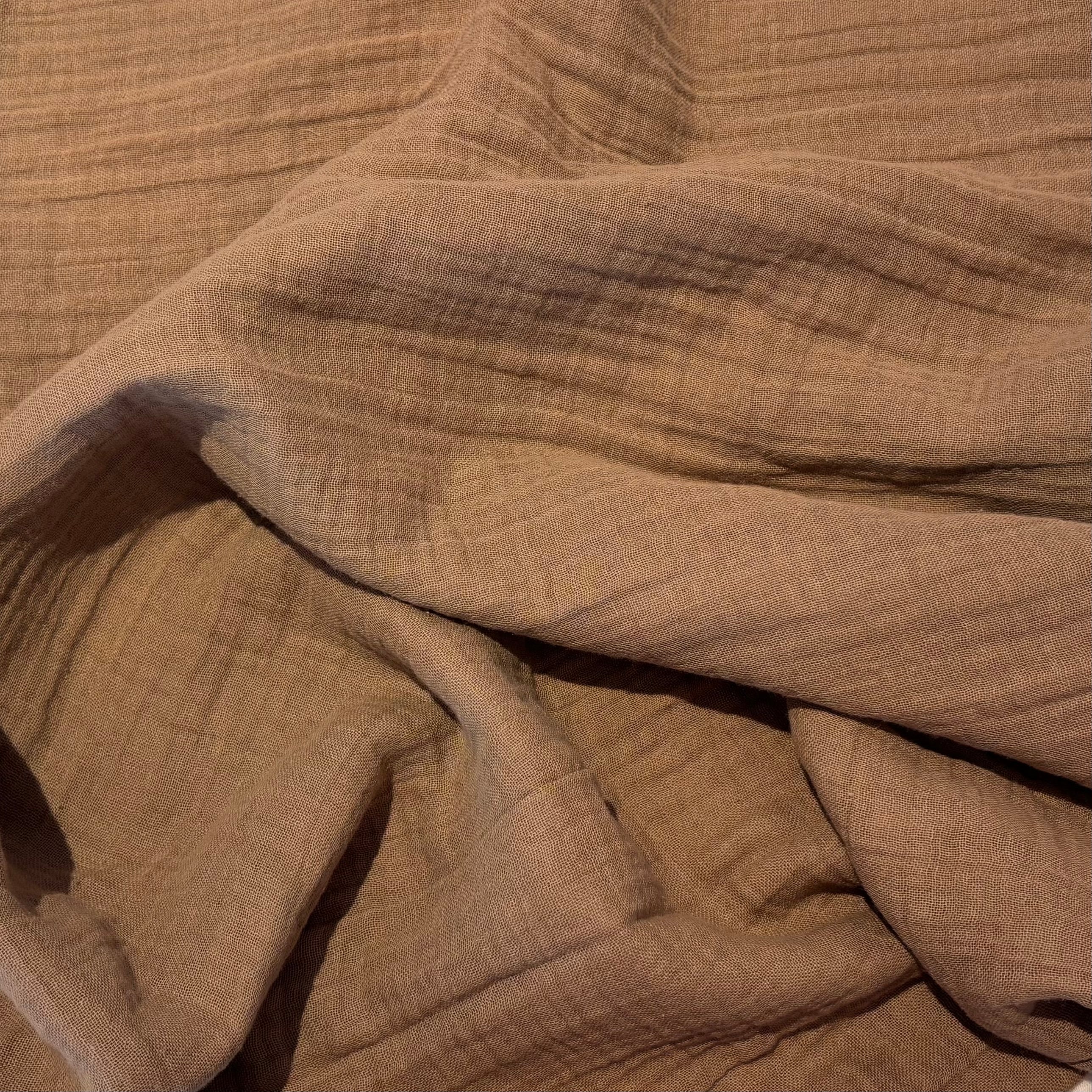 Musselin / Double Gauze –  Taupe