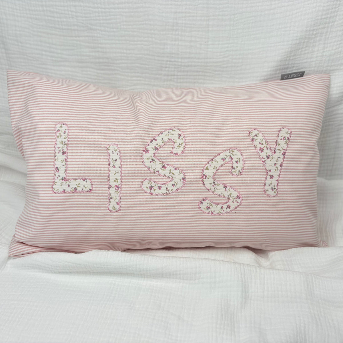 Namenskissen Altrosa Lissy