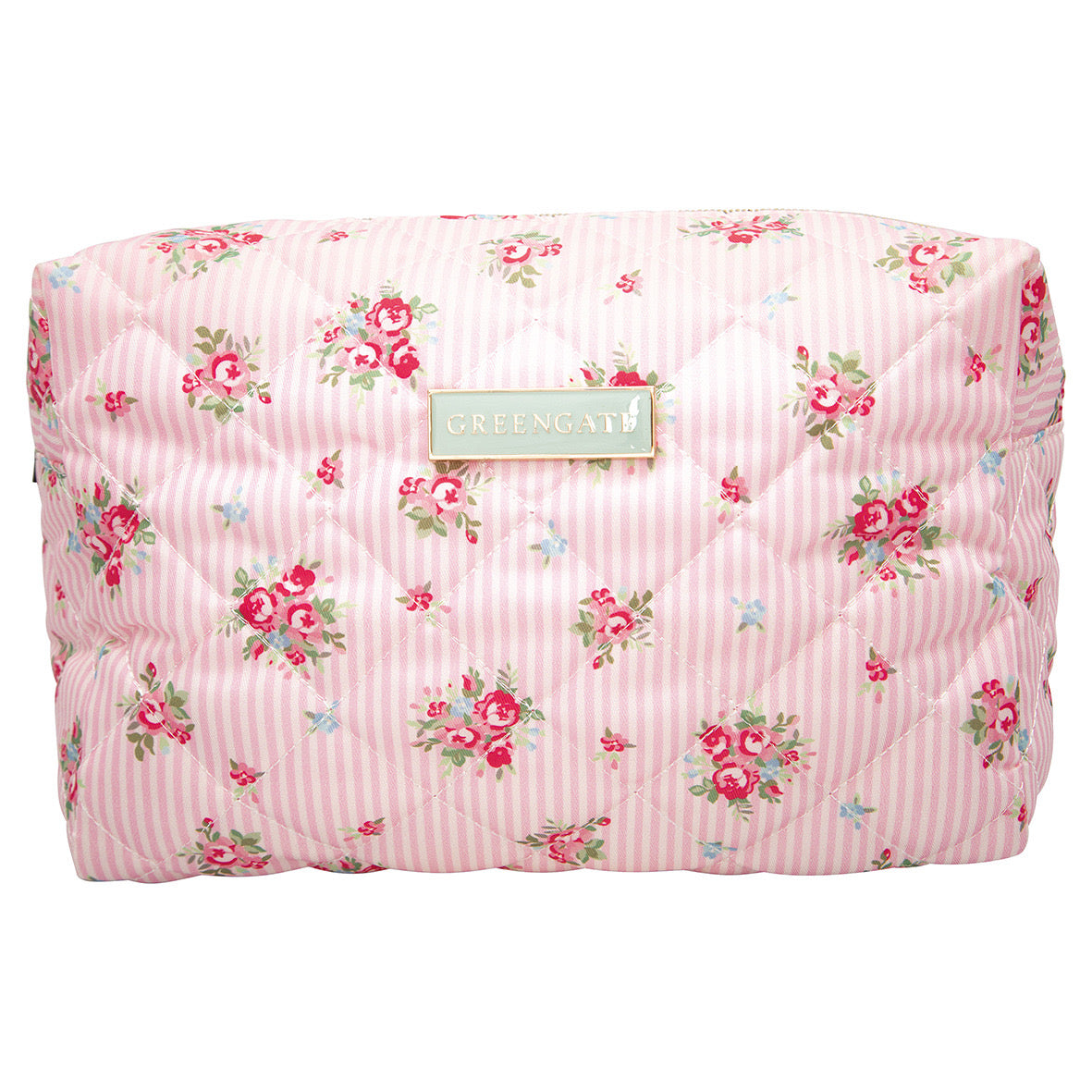 Kosmetiktasche Abigail Strippe pale pink