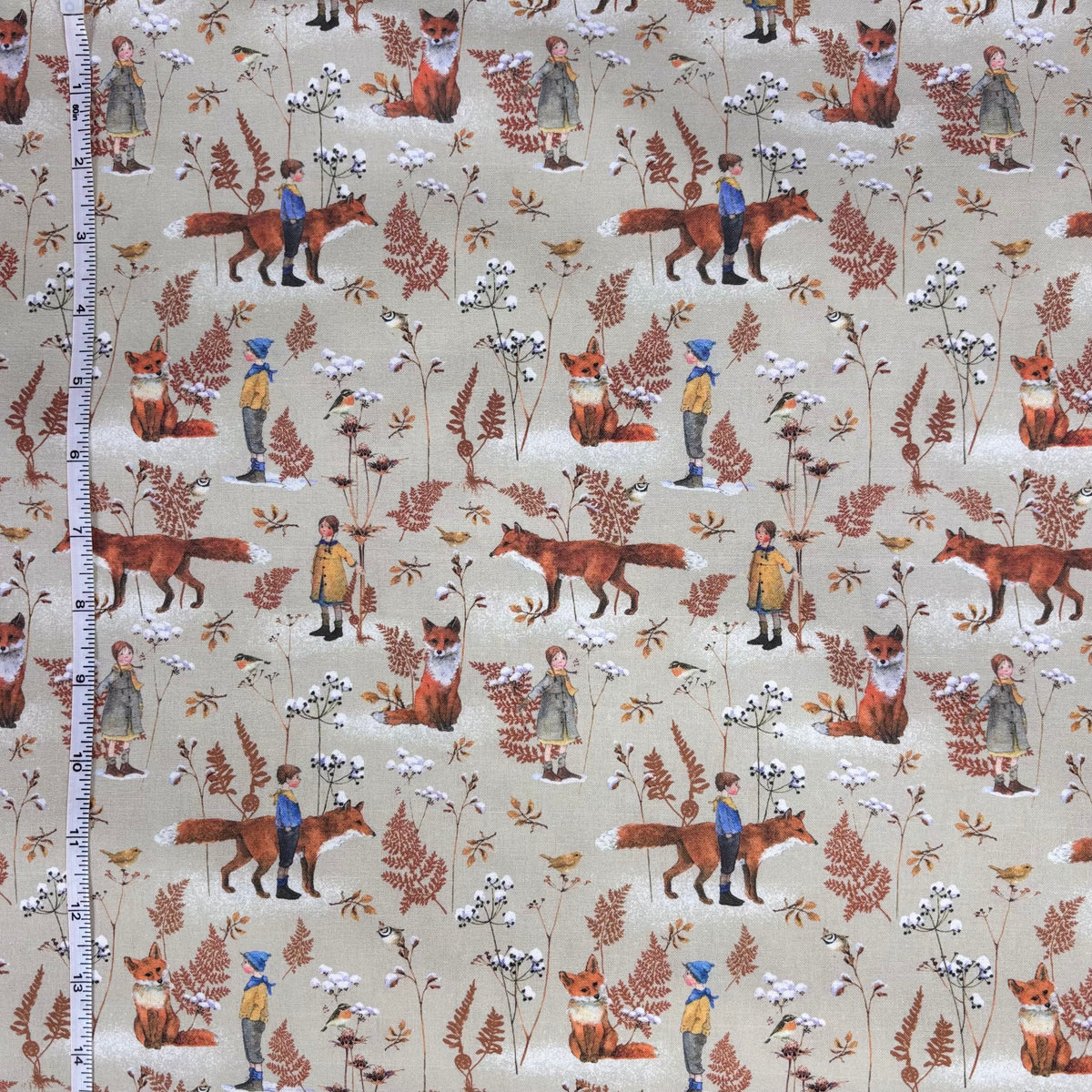 Baumwollstoff „Fuchs & Waldkinder“