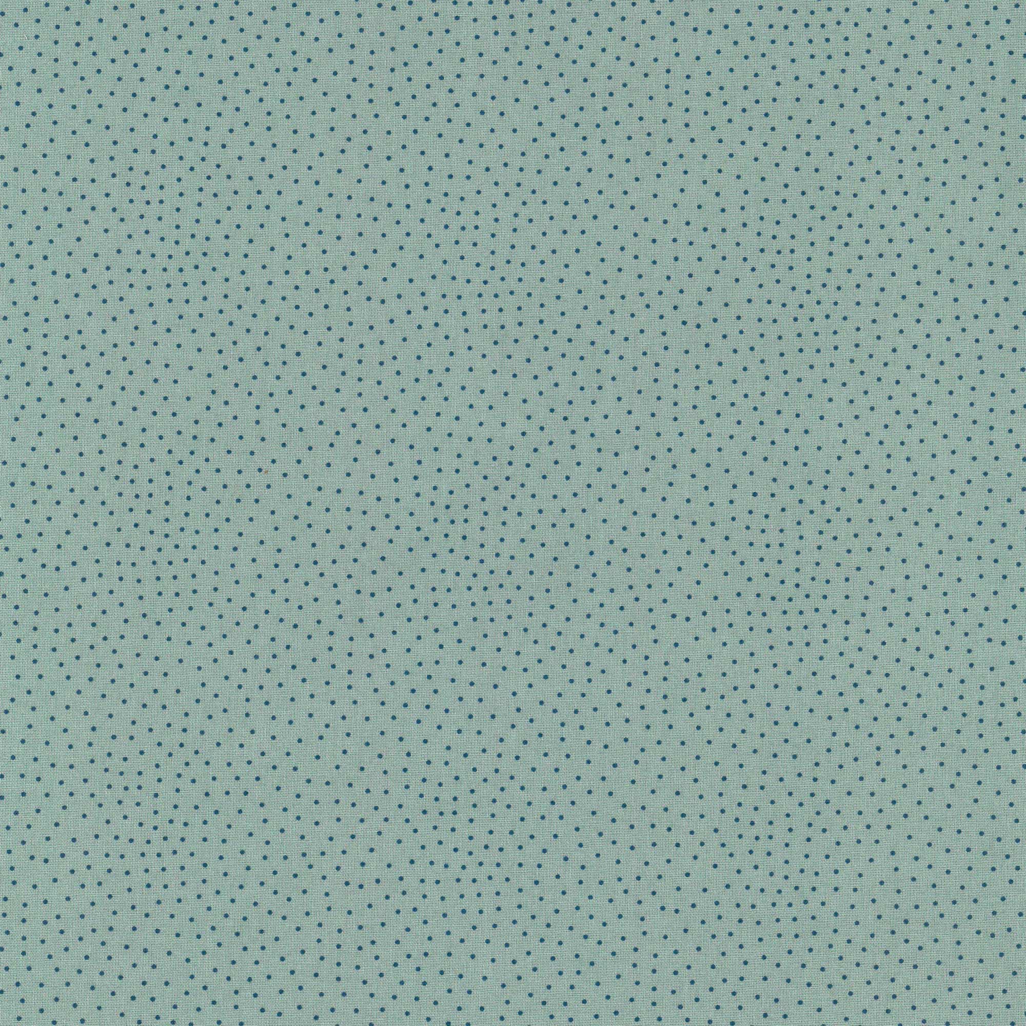Baumwollstoff Bangkok Tupfen, salbei-blau