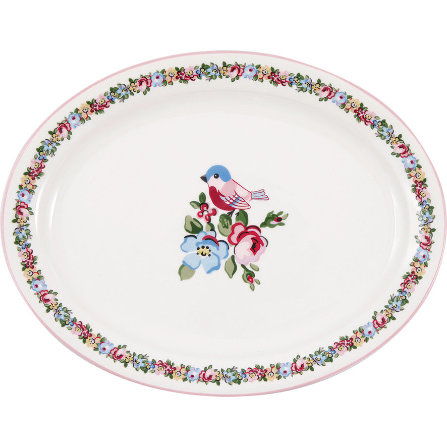 Servierplatte oval Ellie White