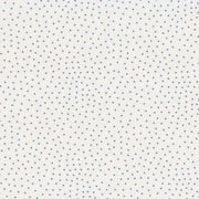Baumwollstoff Capri Tupfen, weiß-blau