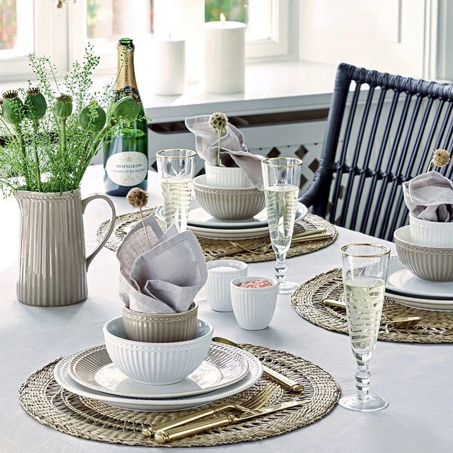 Stoffserviette Allie pale Grey