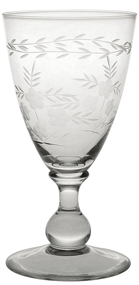 Weinglas / Sektglas mit Schliff