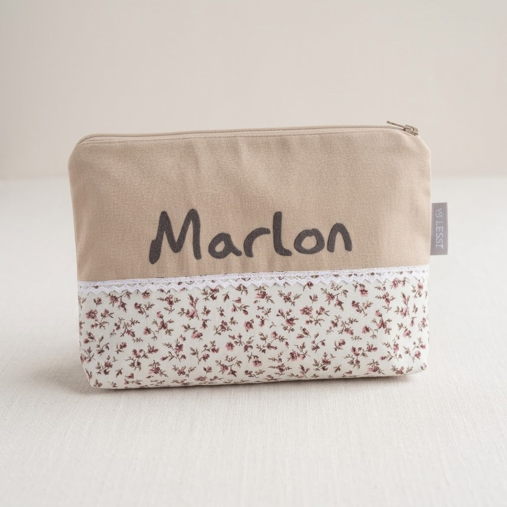 Kultur - Windeltasche Blumenwiese / Beige