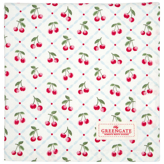 GreenGate Tischdecke Cherie White (100 x 100 cm)