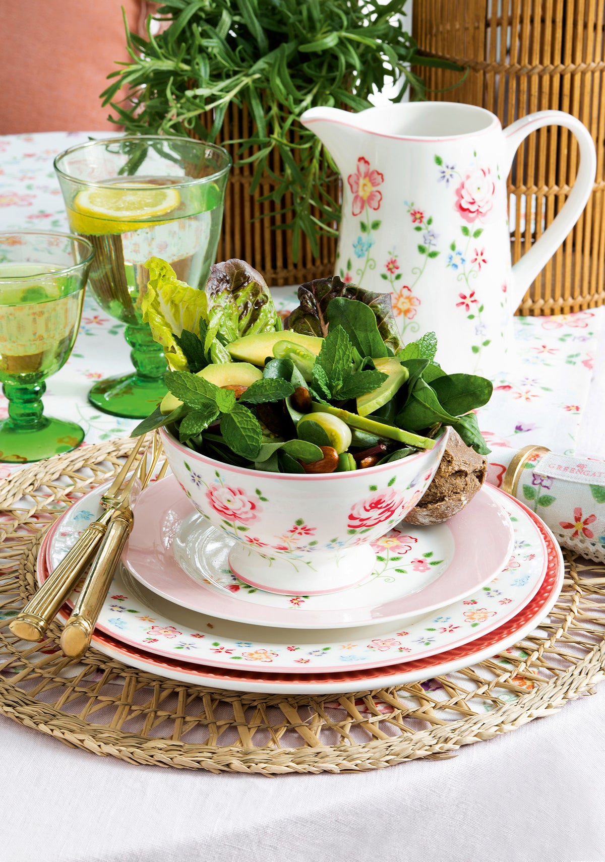 GreenGate Tischläufer Columbine White