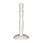 Weißer Lampenfuß Lilly mit schlanker, geschwungener Form und E14-Fassung