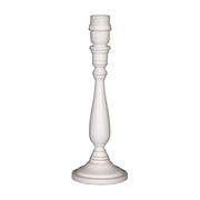 Antikweißer Lampenfuß Lisa, ca. 33 cm hoch, mit E27-Fassung