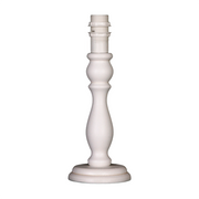 Kleiner weißer Lampenfuß Nelly, ca. 24 cm hoch, mit E14-Fassung