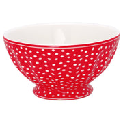 French Bowl Dot red