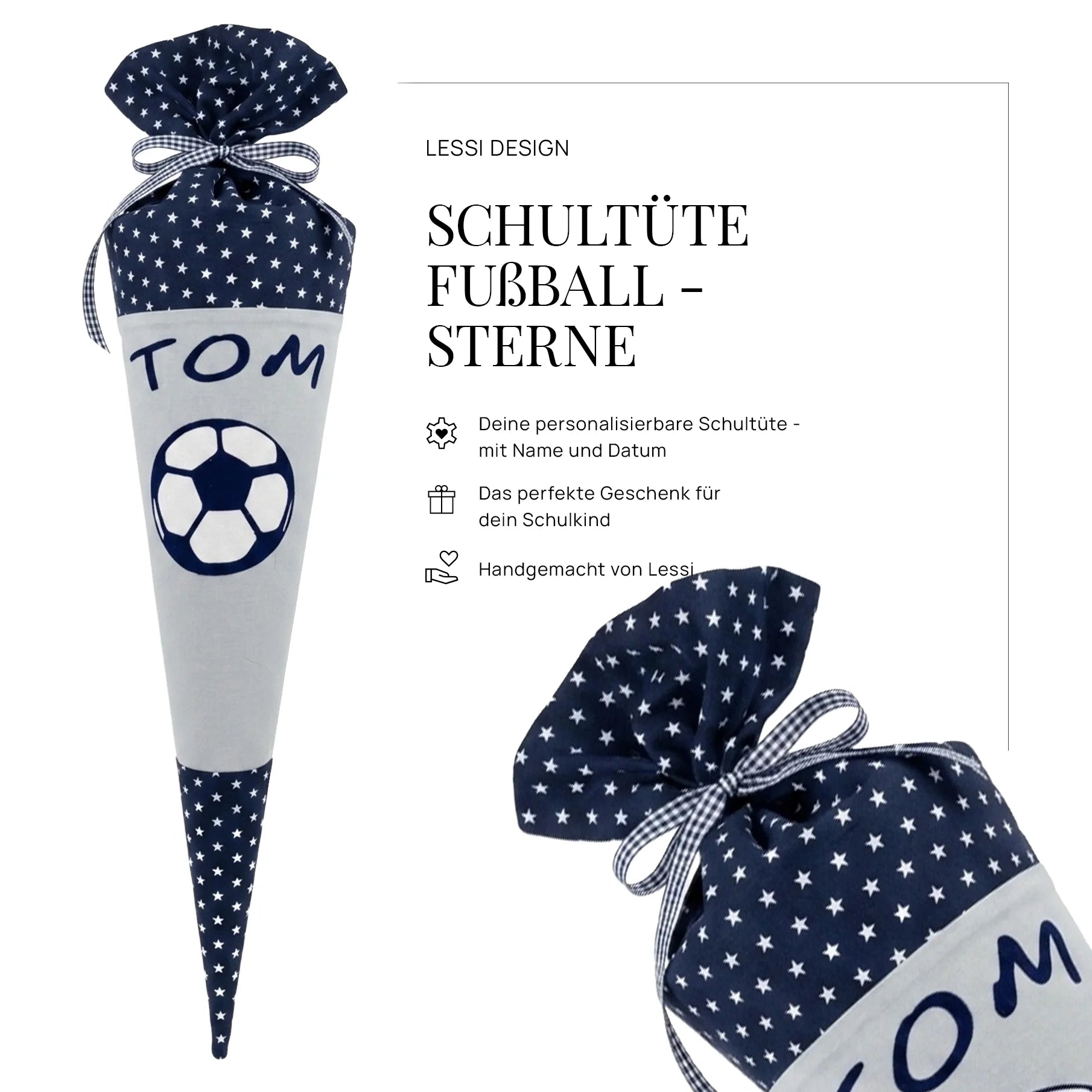 Schultüte Fußball - Sterne